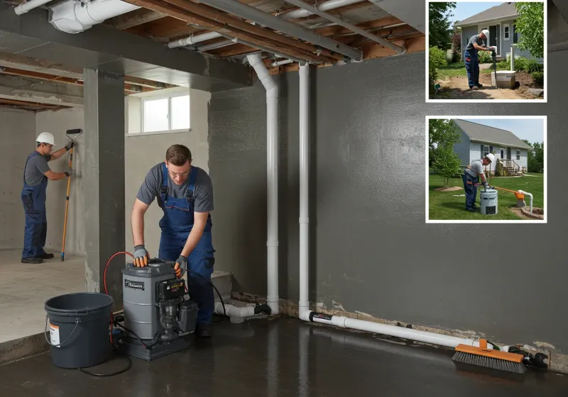 Basement Waterproofing and Flood Prevention process in Portage, IN